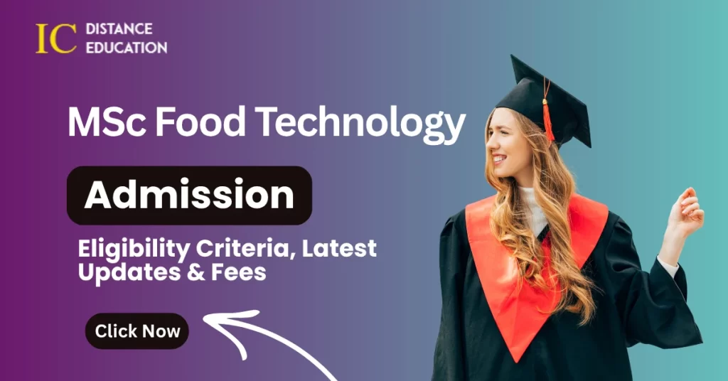MSc Food Technology Admission